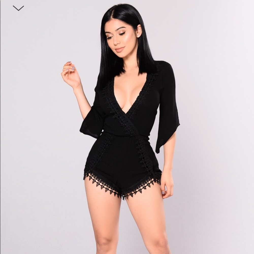 NWOT Fashion Nova Black Romper